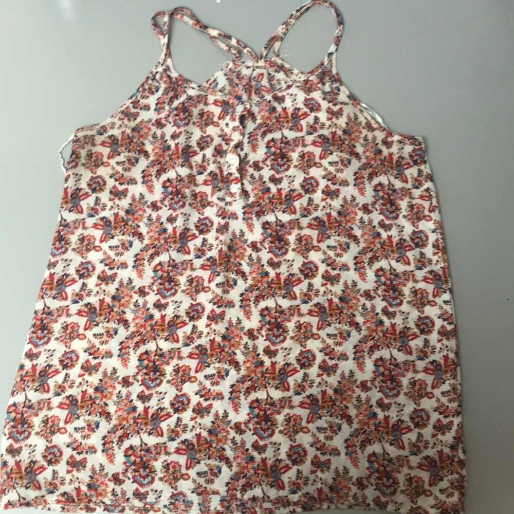 Different colored designed tank top